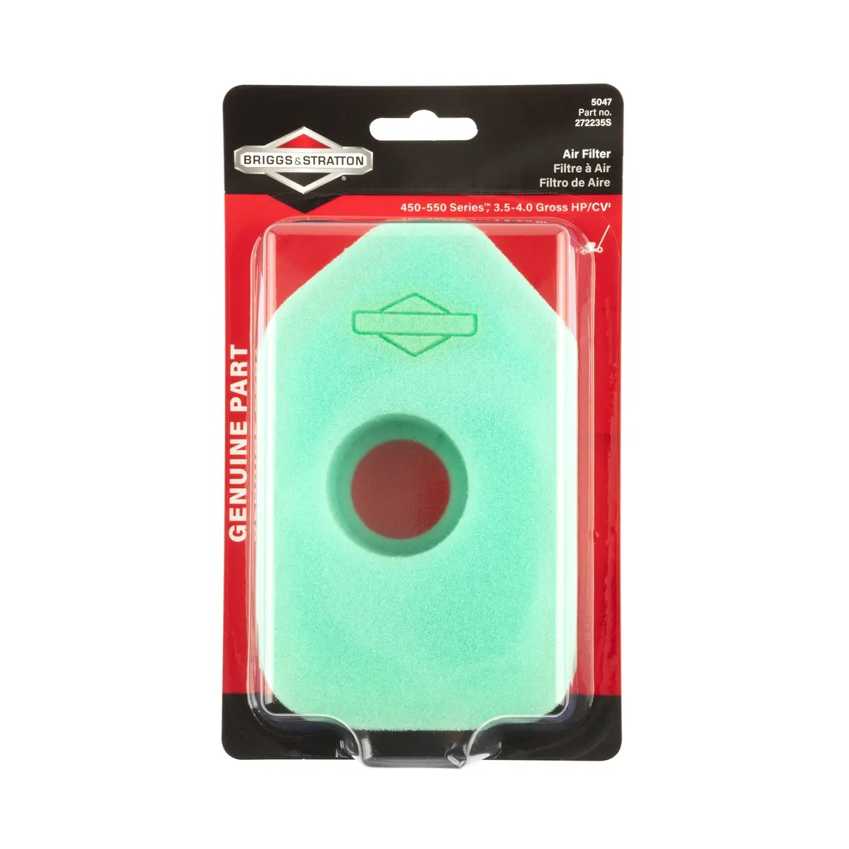 Briggs & Stratton 5047K Foam Air Cleaner Filter 1