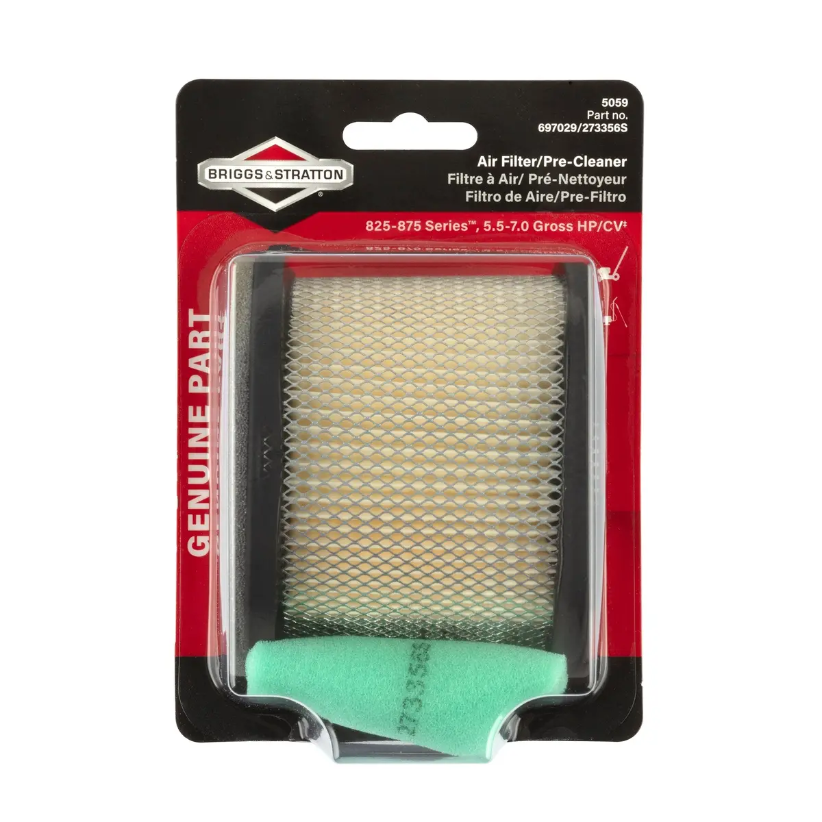 Briggs & Stratton 5059K Air Filter 1