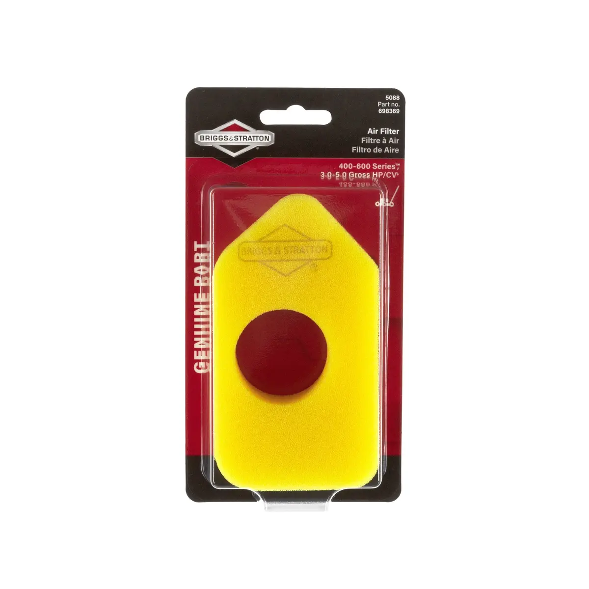 Briggs & Stratton 5088K Foam Air Filter 1