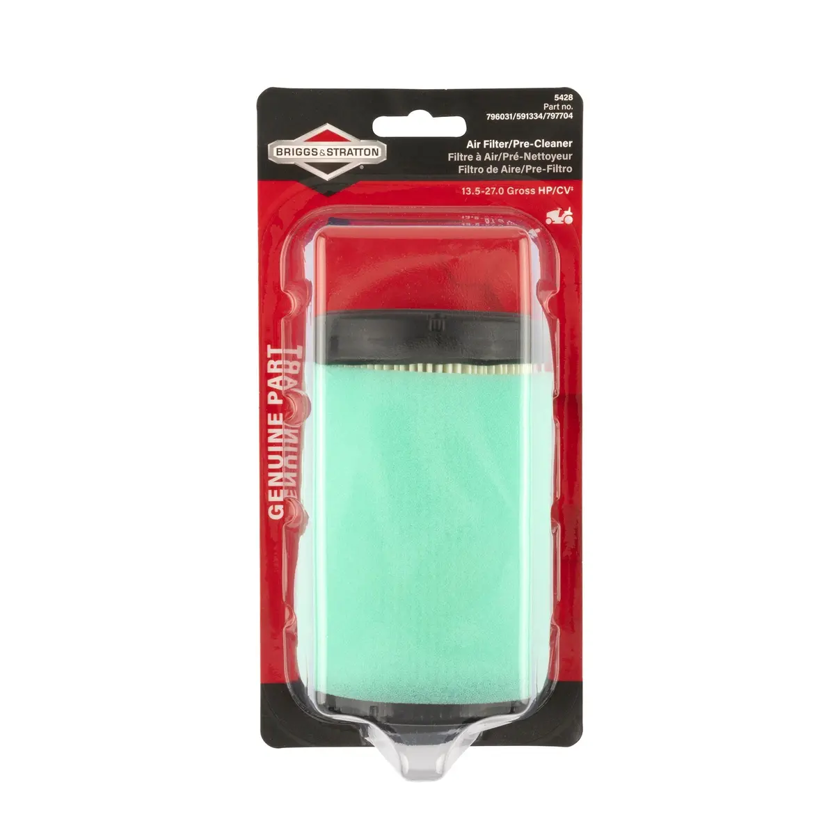 Briggs & Stratton 5428K Air Filter With Pre Clean 1