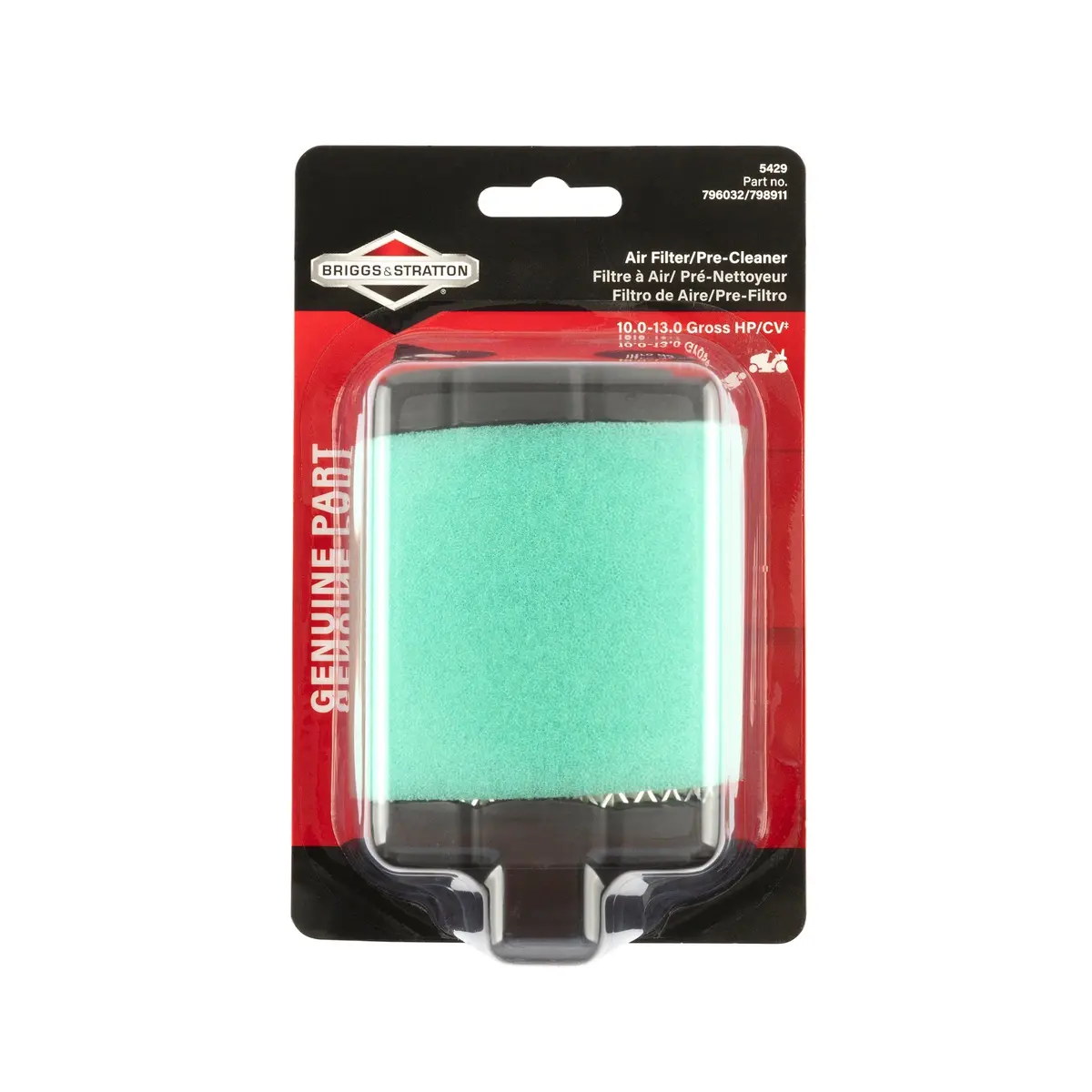 Briggs & Stratton 5429K Air Filter With Pre Clean 1