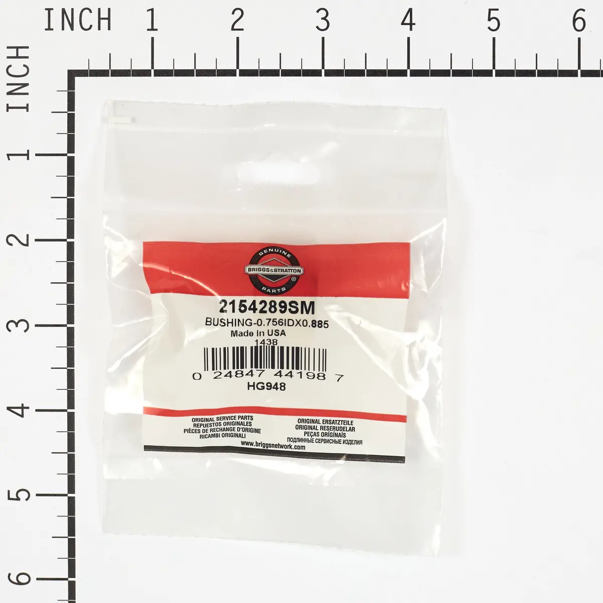 Briggs & Stratton 2154289Sm Bushing - .756 Id X .885 Od 1