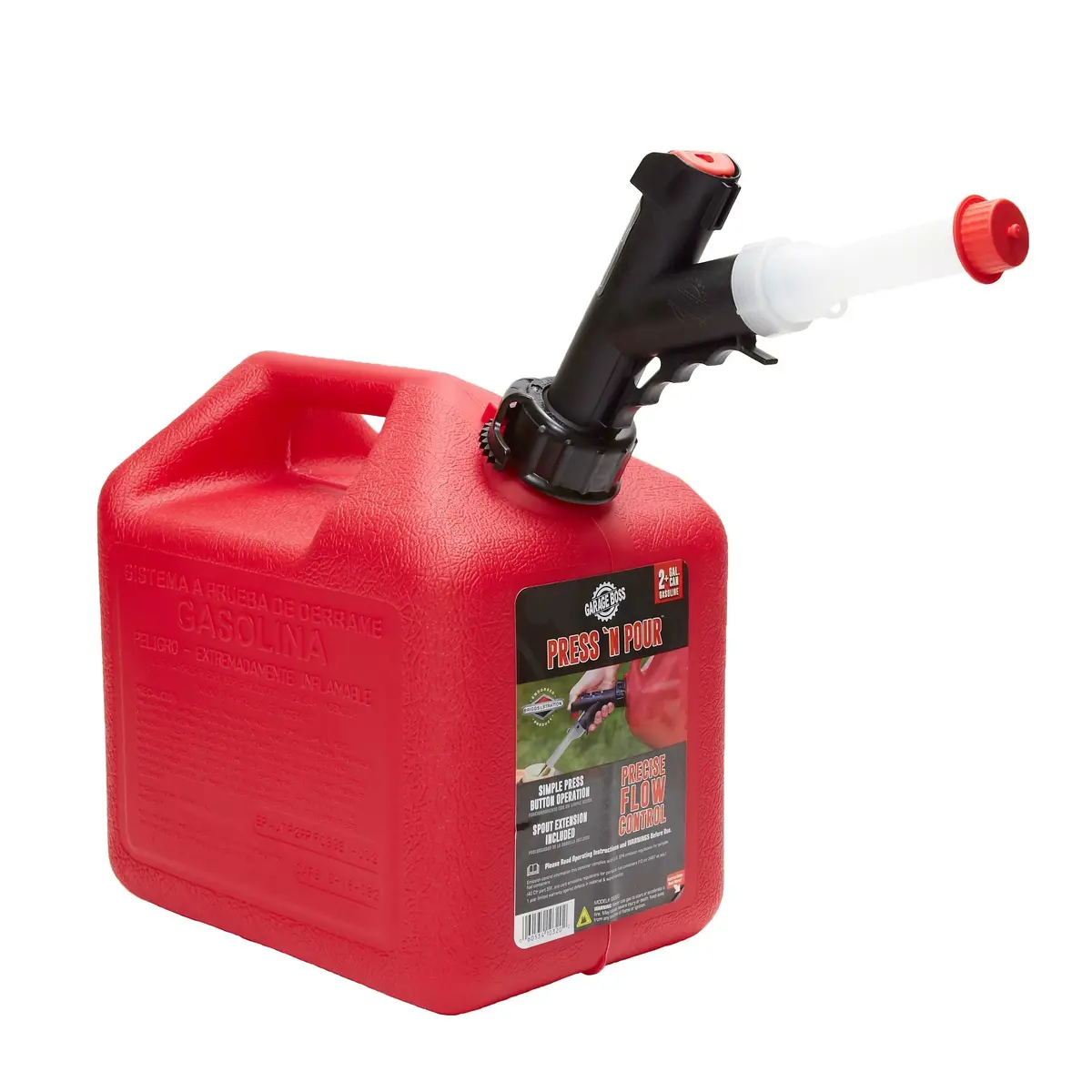 Briggs & Stratton Gb320 Garageboss Press 'N Pour Gas Can, 2+ Gallon 1