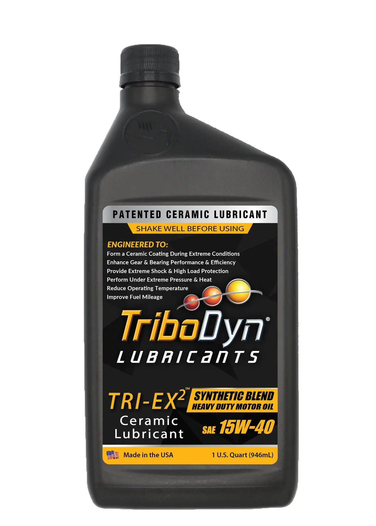 Tri-Ex2 15W-40 Synthetic Blend Heavy-Duty Motor Oil 1