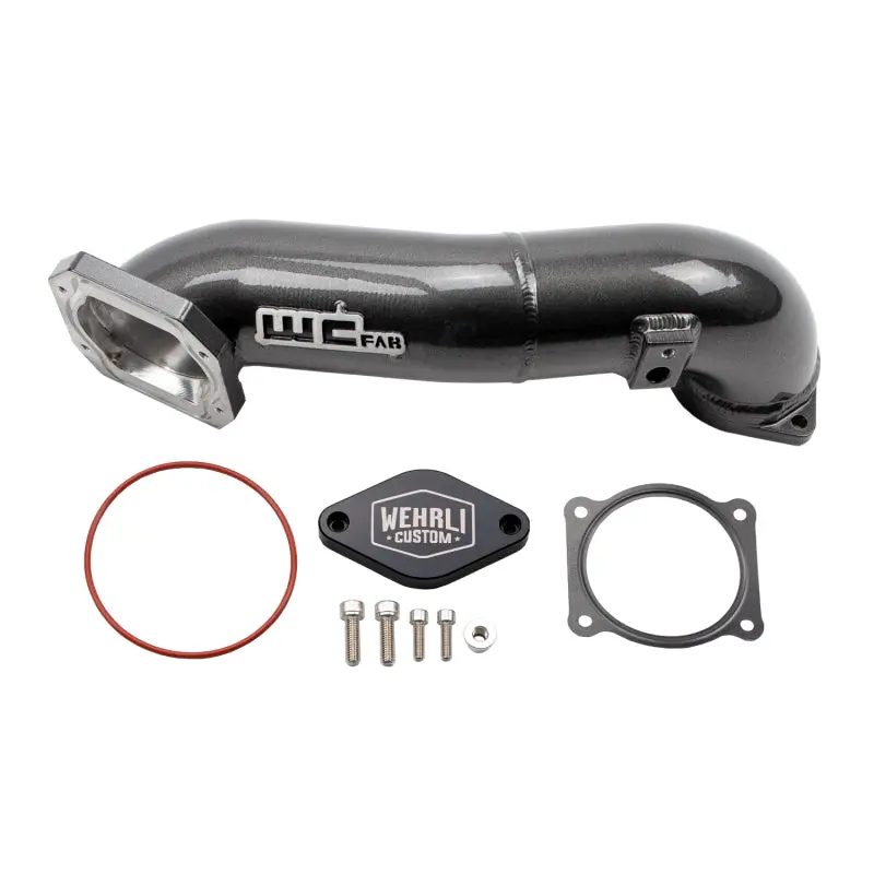 Wehrli Lml Duramax Upper Intercooler Pipe Kit – Passenger Side, 11–16 Models, Bengal Blue Finish 1