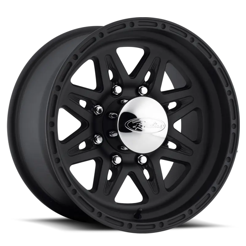 Raceline Beadlock-Style Renegade Wheel: 17X9", 6X139.7Mm, 0Mm Offset, 107.95Mm Bore – Satin Black Finish 1