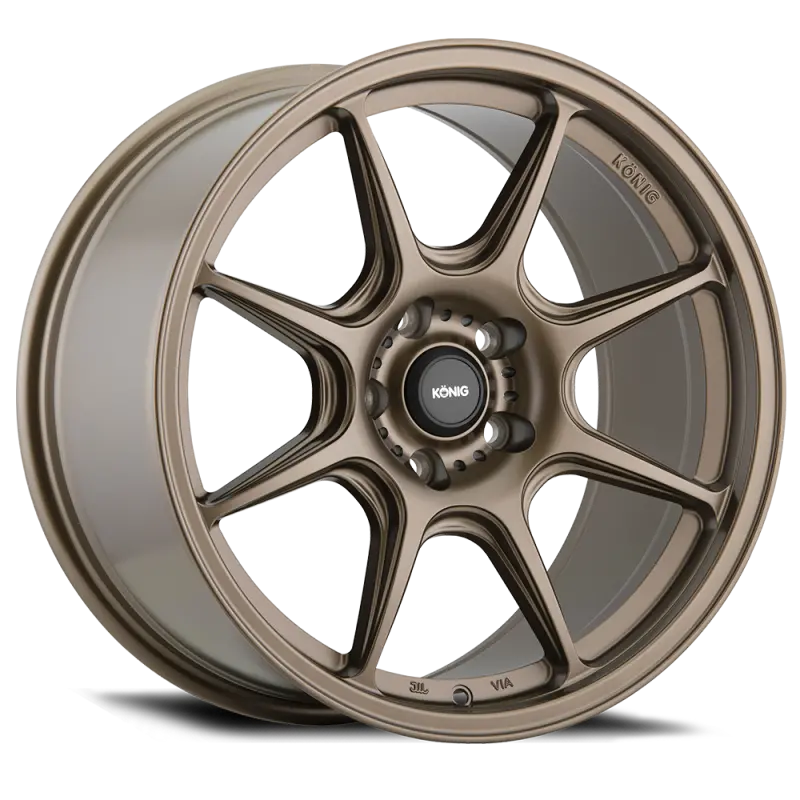 Konig Lockout 18X8.5 Inch Matte Bronze Alloy Wheel - 5X100 Bolt Pattern, 43Mm Offset 1