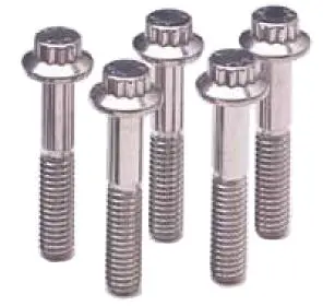Arp Stainless Steel Hex Bolts – 3/8"-16 X 1.000", 12-Point, Pack Of 5 1