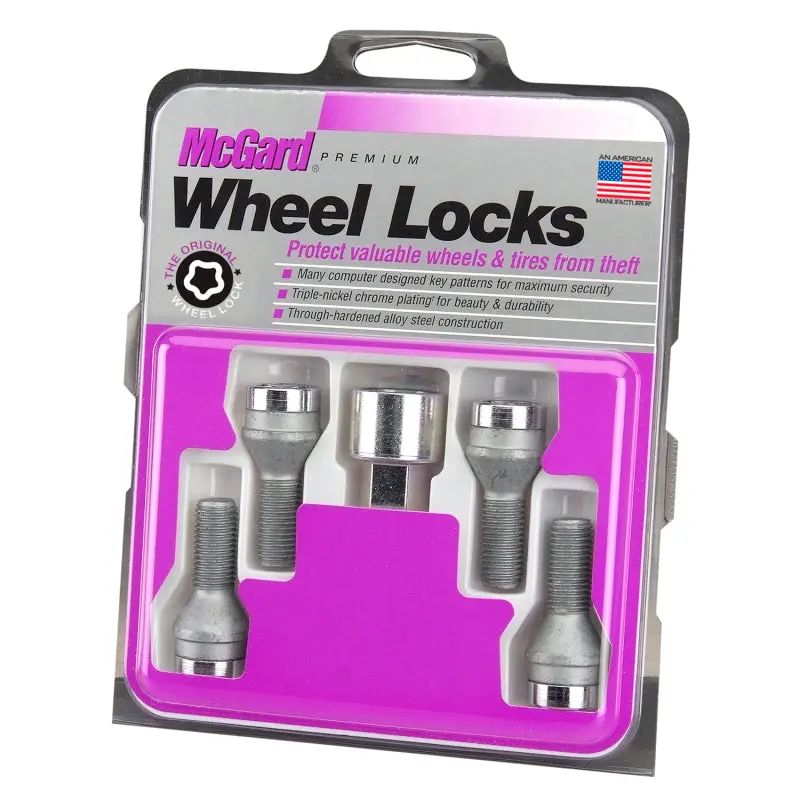 Mcgard Chrome Cone-Seat Wheel Lock Bolts – 4-Pack, M12X1.25, 19Mm Hex, 29.1Mm Shank 1