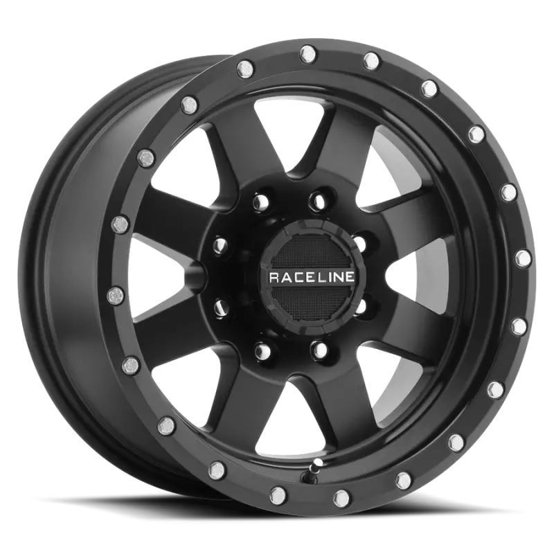 Raceline Defender Off-Road Wheel – 17X9", 5X127Mm Bolt Pattern, Zero Offset, 83.82Mm Center Bore, Satin Black 1