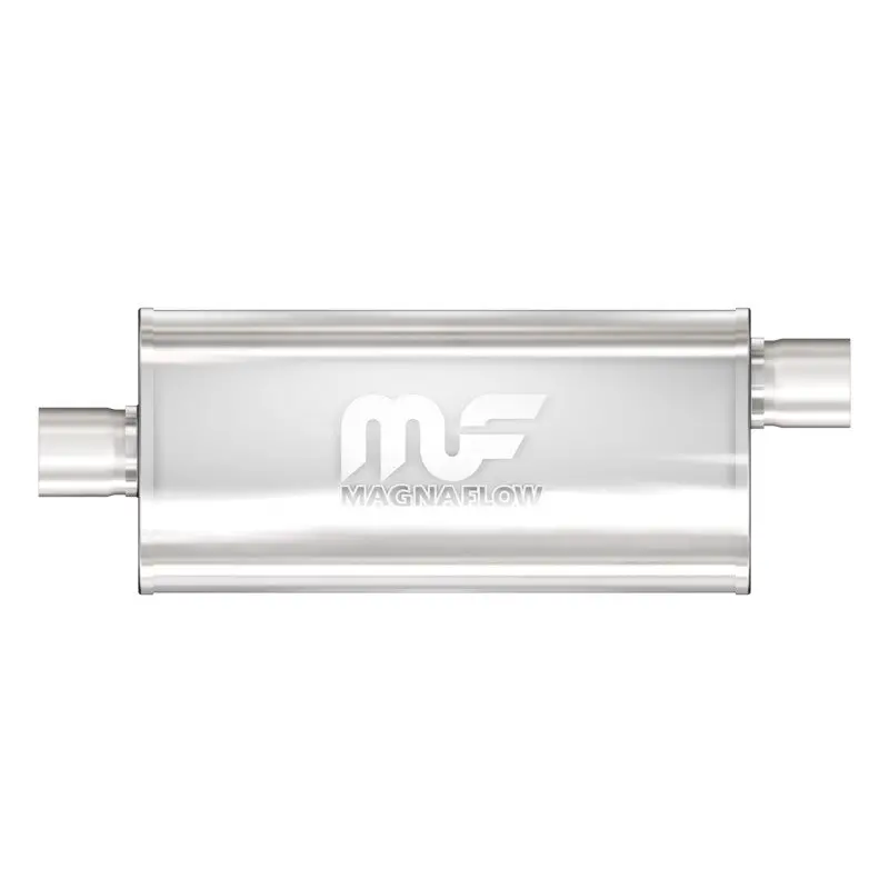 Magnaflow Stainless Steel Performance Muffler – 18" X 5" X 8" Oval Center-Outlet Design 1