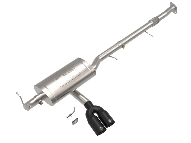 Afe 23-24 L4 Gm Colorado/Canyon Rebel Series 3 In 304 Stainless Steel Cat-Back System W/Black Tip 1