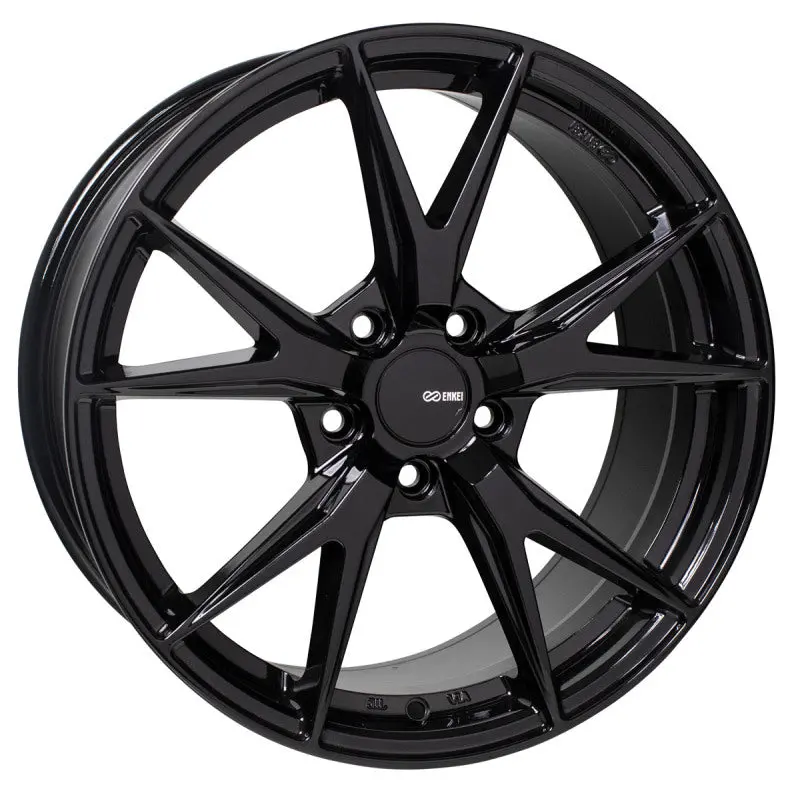 Enkei Phoenix Gloss Black Alloy Wheel – 18X8", 5X100Mm, +45Mm Offset, 72.6Mm Bore 1