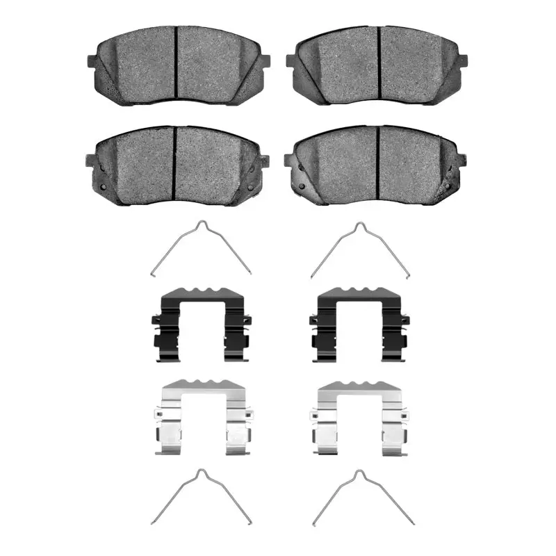 R1 Semi-Metallic Front Brake Pad & Hardware Kit For 2015 Hyundai Sonata 1
