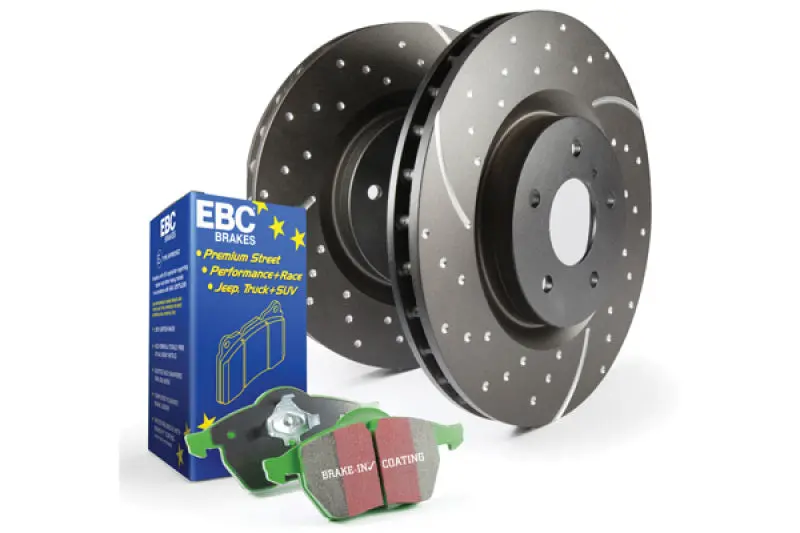 Ebc Greenstuff Brake Pad And Gd Drilled Rotor Kit (S3 Series) 1