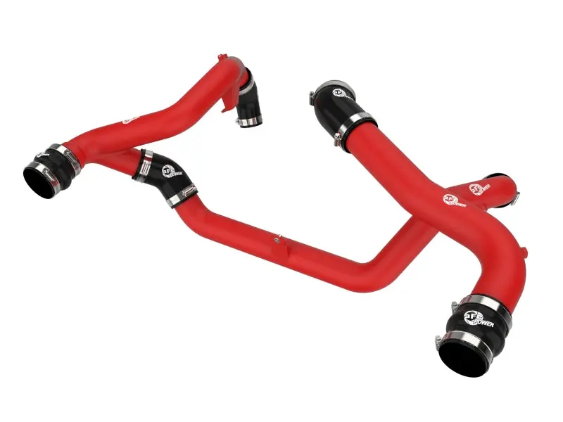 Afe Power Bladerunner Charge Pipe Kit For 2022–2023 Ford Explorer – Aluminum Hot/Cold Pipes With Red Anodized Finish 1