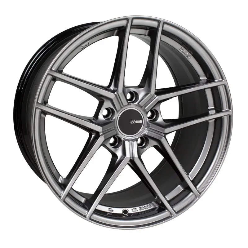 Enkei Ty5 Forged Alloy Wheel — 18X9.5", 5X114.3, +15Mm Offset, 72.6Mm Bore, Hyper Silver 1