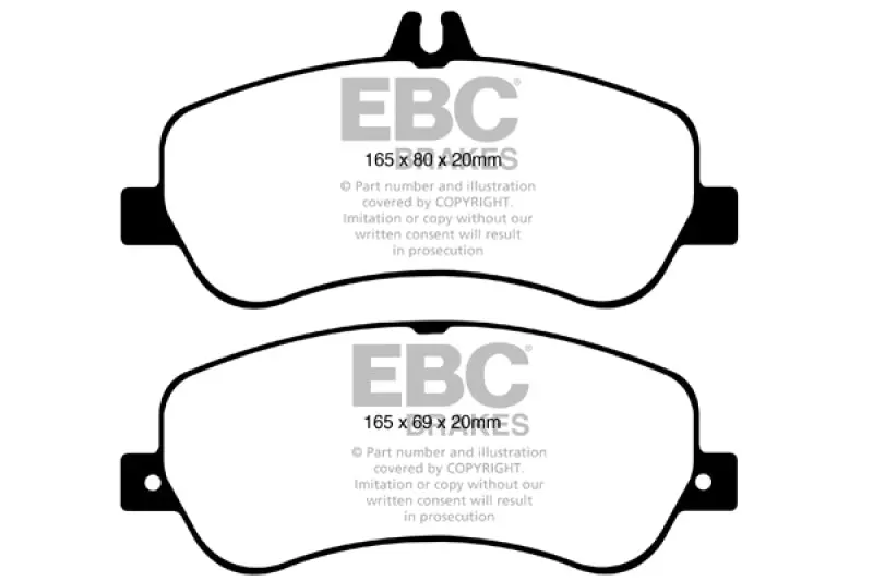 Ebc Ultimax2 Front Brake Pads For 2013–2016 Mercedes-Benz Glk250 2.1L Twin-Turbo Diesel 1