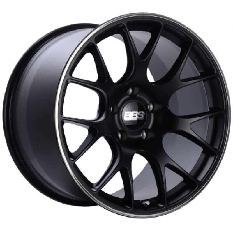 Bbs Ch-R Satin Black Polished Wheel – 19X9", 5X120 Bolt Pattern, Et44 Offset, -82Mm Hubcentric Pfs/Clip Required 1