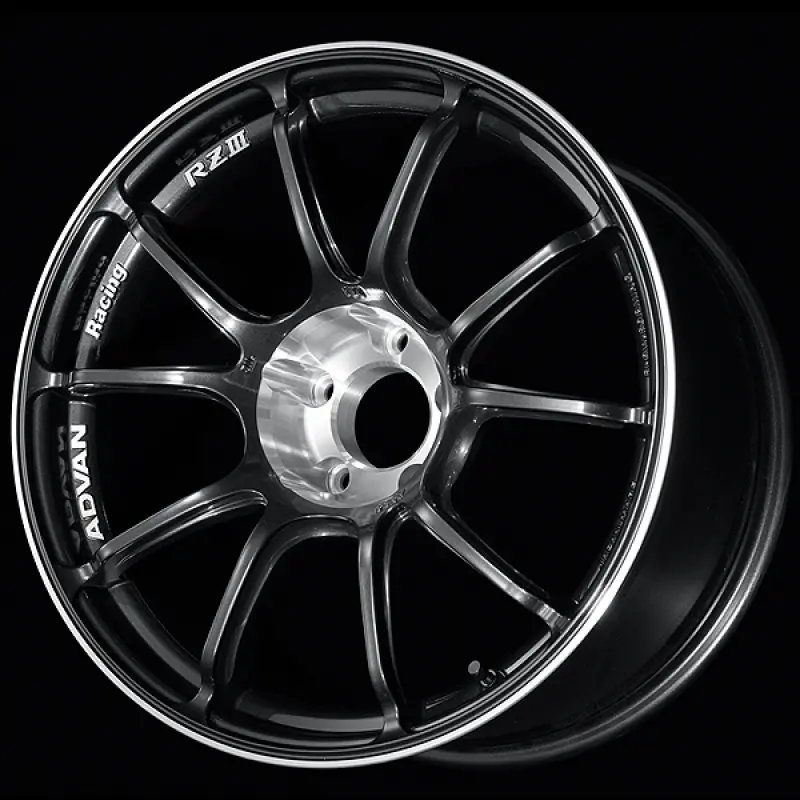 Advan Rziii 18X8.5 / +50 Offset / 5X114.3 Bc / 73Mm Bore / Black Gun Metallic & Diamond Cut 1