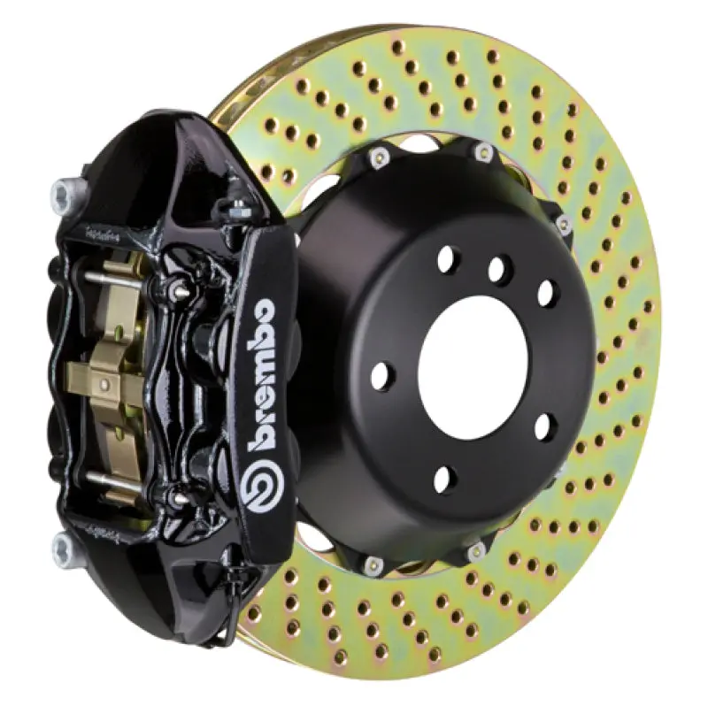 Brembo Rear Gt Big Brake Kit For 2014+ Tesla Model S Awd (Non-Plaid) – 4-Piston Calipers, 365X29Mm Drilled 2-Piece Rotors 1