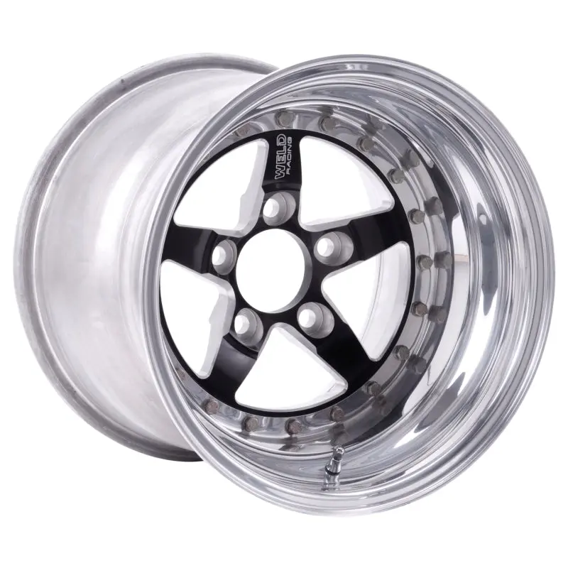 Weld Weldstar Non-Beadlock Alloy Wheel – 15X6", 5X4.5" Bolt Pattern, 3.5" Backspace – Black Finish 1