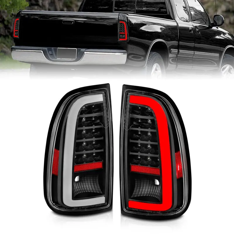 Anzo Led Taillights With Light Bar For 2000–2006 Toyota Tundra – Black Housing, Clear Lens 1