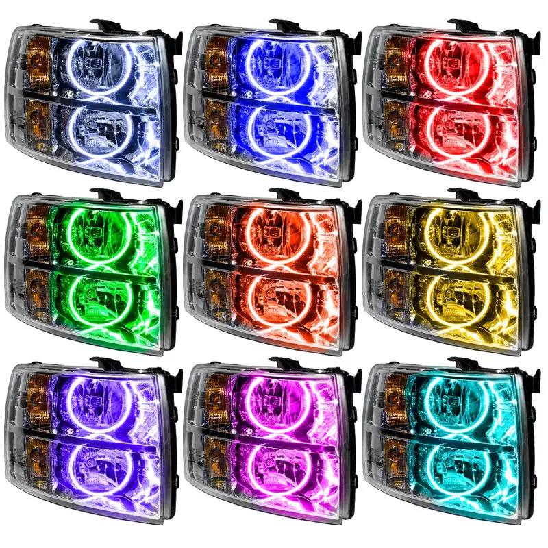 Oracle Colorshift Led Headlight Kit – Round Style For 2007–2013 Chevrolet Silverado 1