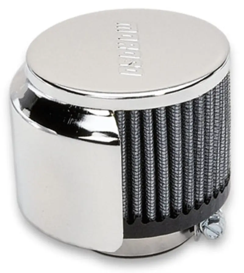 Moroso Clamp-On Half-Hood Valve Cover Breather – 1.5" Id, Filtered 1