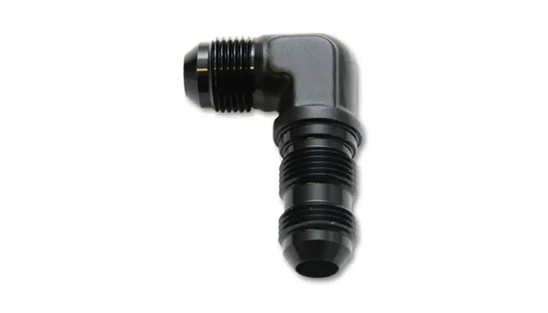 Vibrant -6An 90° Anodized Black Bulkhead Adapter Elbow Fitting 1
