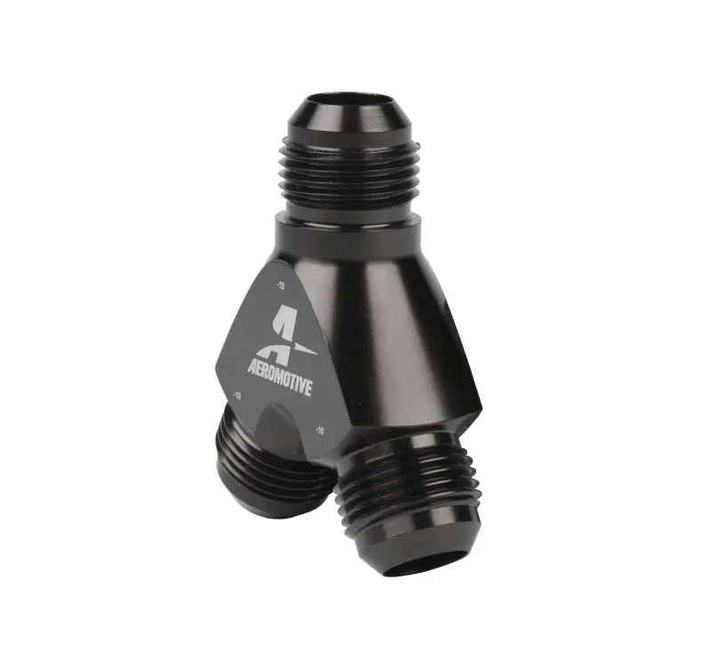 Aeromotive An-10 Y-Block Fitting – Dual An-10 Inlet Configuration 1