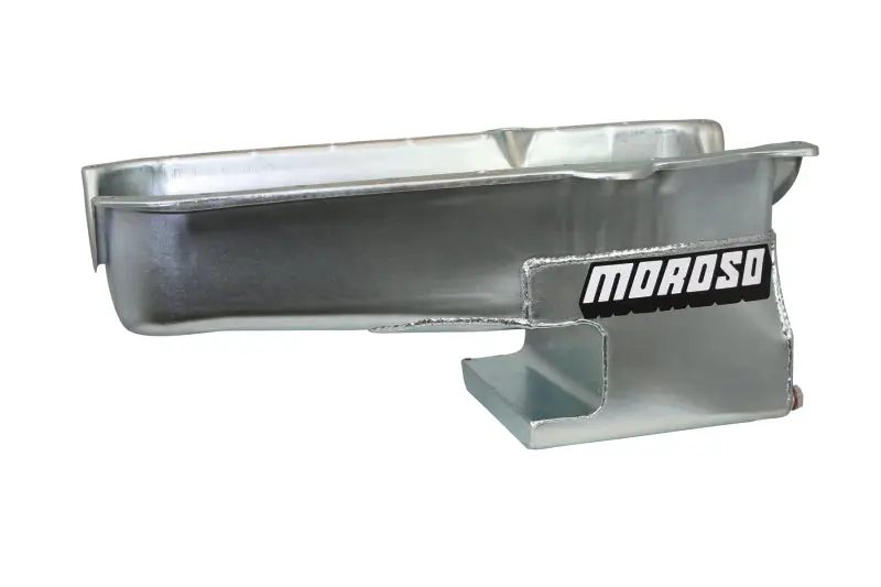 Moroso Steel Oil Pan — 6-Quart Wet Sump For Chevrolet Small Block (1986+, 1-Piece Rear Main Seal) 1