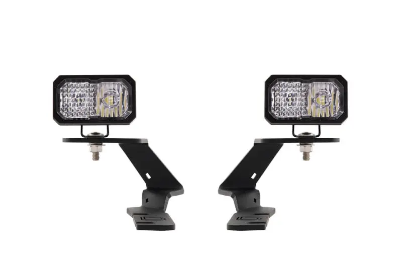 Diode Dynamics Stage Series 2" Ditch Light Kit For 2019–2021 Ford Ranger — White Combo 1