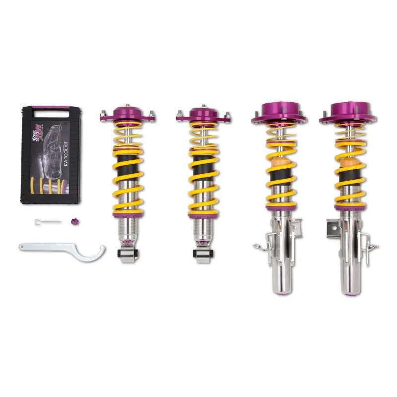 Kw Clubsport 2-Way Adjustable Coilover Kit With Top Mounts For Scion Fr-S And Subaru Brz 1