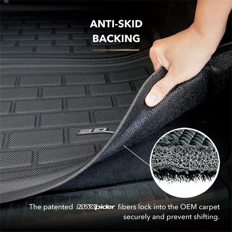 3D Maxpider Kagu Seatback Protector In Black For 2021–2024 Tesla Model 3 1