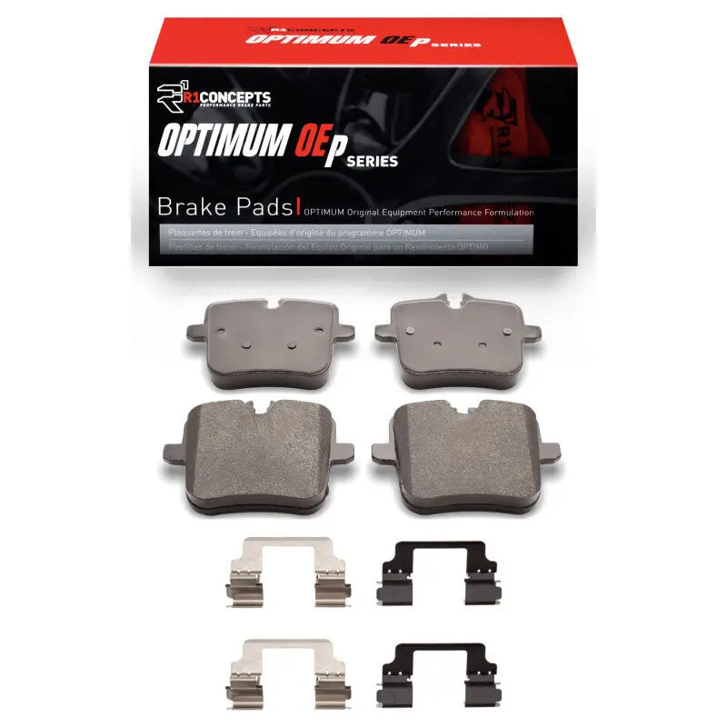 R1 Optimum Oe Replacement Brake Pad & Hardware Kit – Rear, Designed For 2017–2025 Bmw X7 1