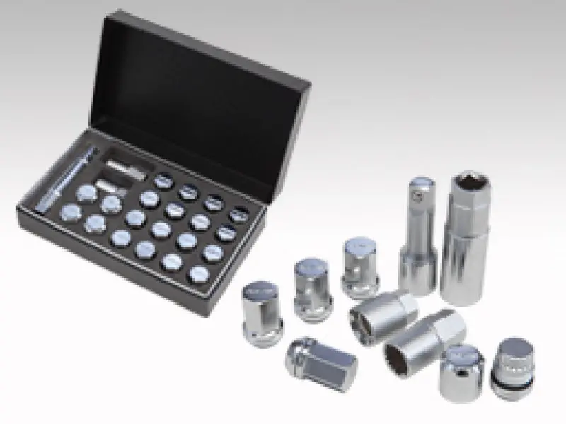 Rays 12X1.25Mm 19Mm Hex Double-Lock Nut Set – Chrome Finish 1