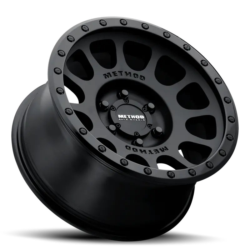 Method Mr305 Nv Matte Black/Gloss Black Alloy Wheel – 17X8.5 Inches, 0Mm Offset, 8X6.5 Inch Bolt Pattern, 130.81Mm Center Bore 1
