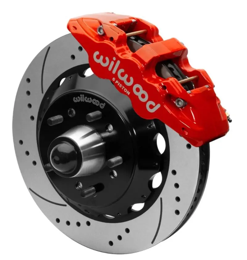 Wilwood Forged Narrow Superlite 6R Front Big Brake Kit – 14-Inch Rotors, Red Finish, Fits 1967–1986 C1500 1