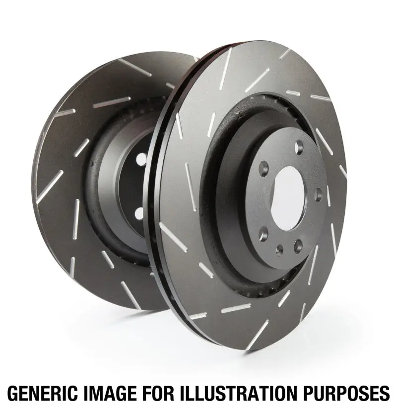 Ebc Usr Slotted Front Brake Rotors For 2010–2013 Audi A3 2.0Td 2