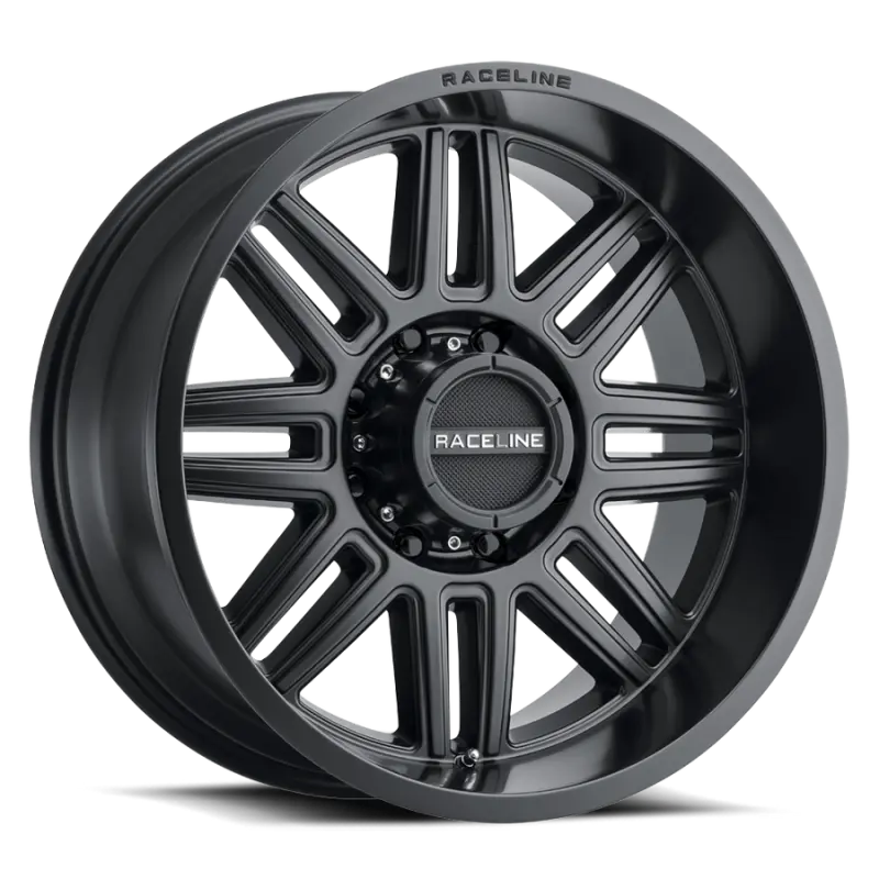 Raceline 948B Split-Design Alloy Wheel – 16X8", 8X165.1Mm Bolt Pattern, 0Mm Offset, 125.2Mm Center Bore – Satin Black 1