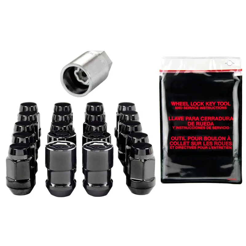Mcgard 5-Lug Hex Security Wheel Lock Kit – Cone Seat, M12X1.5 Thread, 3/4" Hex, 1.45" Length – Black Anodized 2