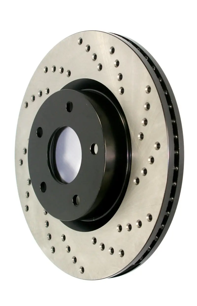 Stoptech Sport Rear Right Cross-Drilled Brake Rotor – Performance Upgrade 1