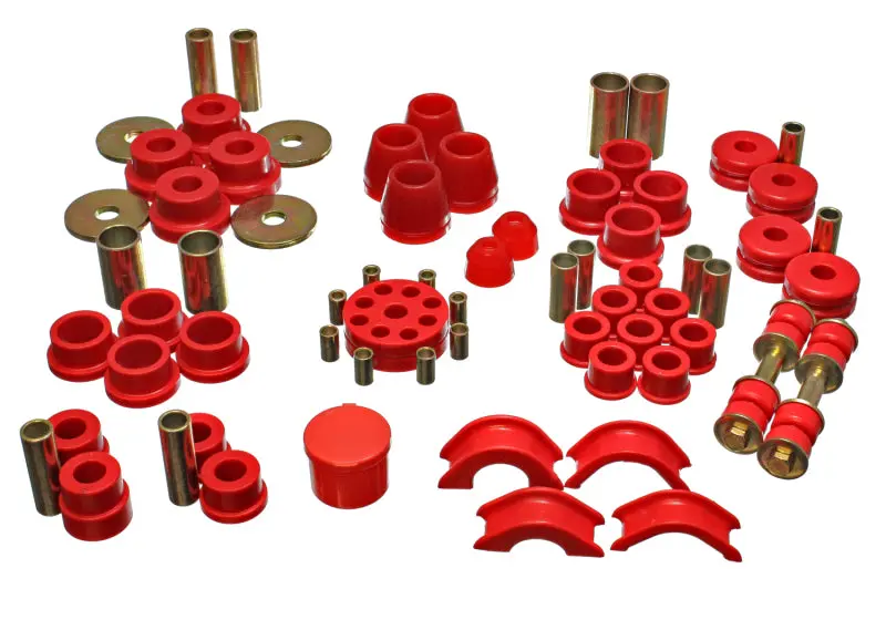 Energy Suspension Hyper-Flex Master Bushing Kit For 1970–1978 Nissan 240Z – Red Polyurethane 1