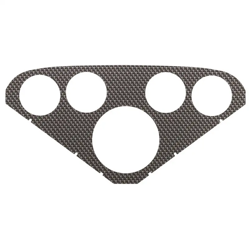 Autometer Silver Carbon-Style Faceplate For Gauge Model 2208 1