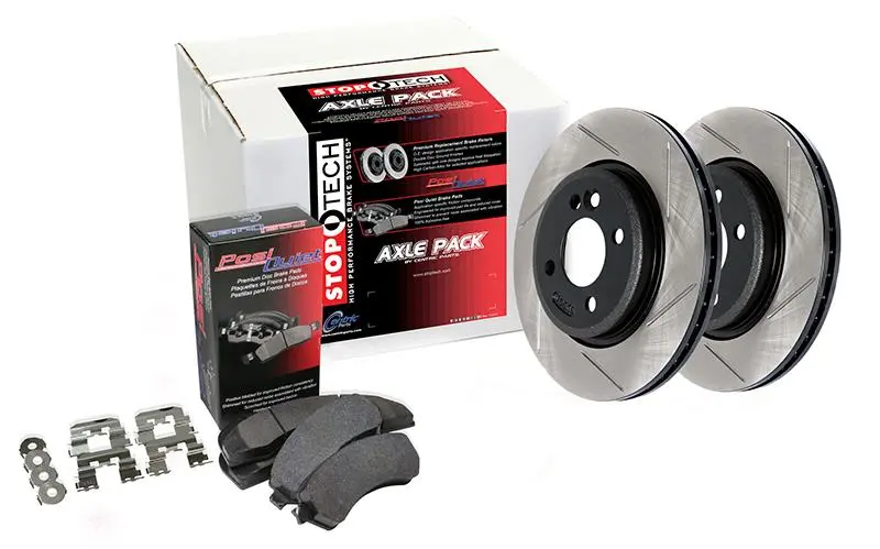 Street Axle Premium Drilled & Slotted Brake Rotors – Front Axle Set 1