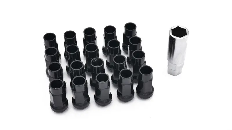 Isr Performance Black Steel Lug Nuts – 50Mm Open-End, M12X1.25 Thread, For Aftermarket Wheels 1