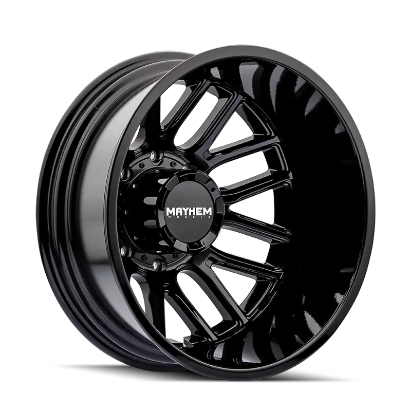 Mayhem Cogent Dually Wheel – 20X8.25In, 8X210Mm Bolt Pattern, -192Mm Offset, 154.2Mm Hub Bore, Gloss Black 1